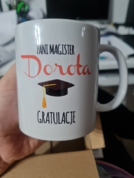 Kubek- Magister Dorota Gratulacje