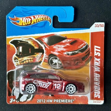 SUBARU WRX STI PREMIEROWY 2012 HOT WHEELS V5626