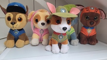 Duże pieski.ok 24 cm. PAW Patrol.Chase, Skye,Zuma,Rocky,Tracker.