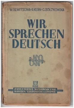 Wir Sprechen Deutsch, W. Dewitzowa, R. Kern, G. ŻóŁtkowska, 1938