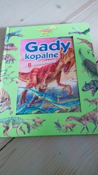 Gady kopalne z 8 układankami puzzle