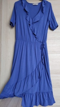 Śliczna niebieska sukienka rozmiar M 