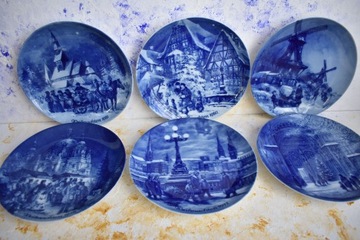 Talerze kolekcjonerskie Geniune Blue China