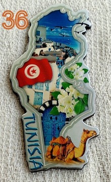 Tunezja , Tunisia - Magnes na lodówkę - wzór 36