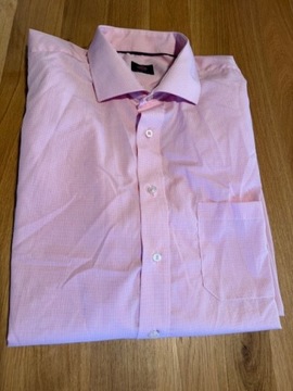 koszula męska Wilsor różowa XL 43/44 na lato