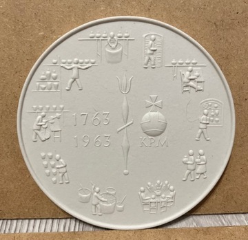 KMP 1763 - 1963 porcelana . jubileuszowy „medal”