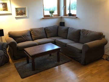 IKEA EKTORP Sofa narożna 4-osobowa, brązowy