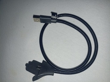 Kable micro USB sztywny z łapka podtrzymująca tel