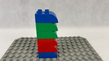 Lego Duplo 6 szt 2 pin 3 pin łuk daszek