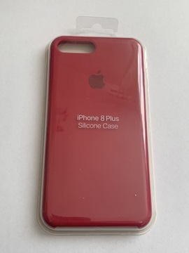 Plecki Apple silicone Case IPhone 8 Plus wiśniowy