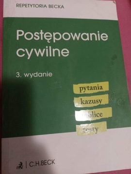 Książka postępowania cywilnego repetytorium 