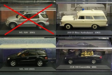 Mercedes Benz Collection 7 - IXO 1:43 CLK ML Binz