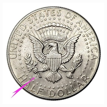 1/2 DOLAR HALF DOLLAR 1964 z literką D  KENNEDY