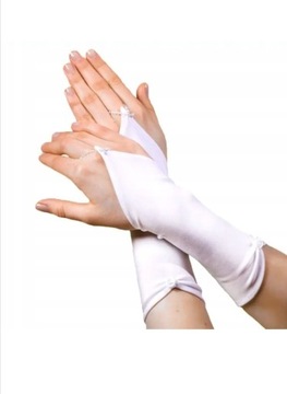 Rękawiczki komunijne nowe na jeden palec
