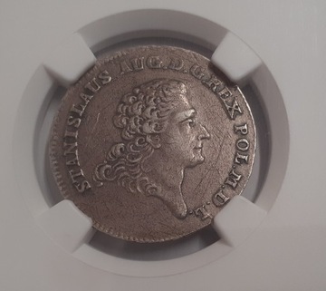 Dwuzłotówka Poniatowski 1768 IS NGC XF DETAILS