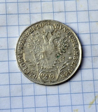 20 krajcarów 1820 A - Austria