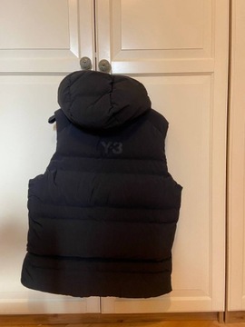 Adidas Y-3 vest hooded puffer gilet . Kamizelka pu
