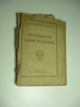 Postępowanie karne wojskowe 1920