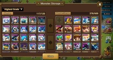 Summoners War acc 50 lvl