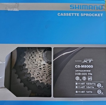 Kaseta Shimano  XT CS-M8000 11-46 11 rzędowa