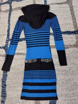Sweterkowa sukienka w paski Jane Norman rozmiar S
