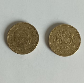 Monety kolekcjonerskie One Pound z 2003 roku Funt