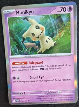 Karta Pokemon (PAL 097/193) Mimikyu (H)