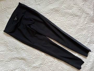 DKNY 36 Slegginsy z błyszcz lampasem black skinny