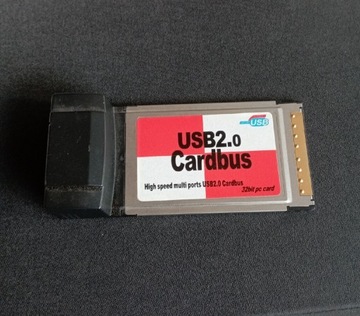 Adapter karta PCMCIA  4xUSB 2.0