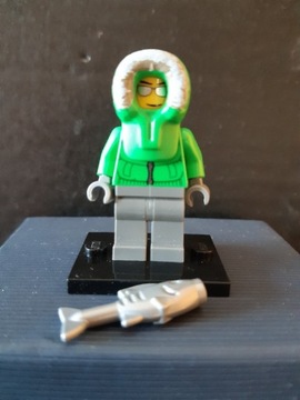 Lego 2011 Minifigurka Wędkarz Lodowy