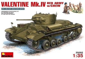 62 MINIART 35092 VALENTINE Mk.IV RED ARMY w/CREW