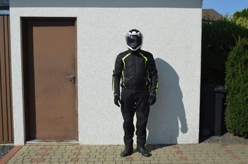 KOMBINEZON MOTOCYKLOWY ADRENALINE + BUTY i KASK