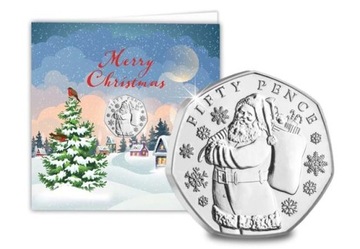 JERSEY 50p 2023 Father Christmas MIKOŁAJ NOWOŚĆ