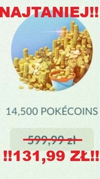 Pokemon Go 14500  POKECOINS Poke Coins  NAJTANIEJ