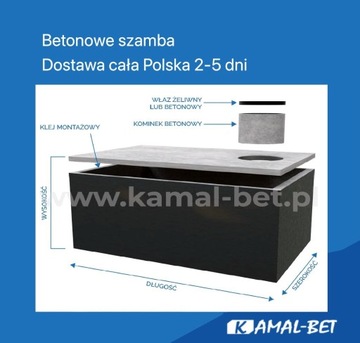 szamba szambo betonowe 2m3 4m3 6m3 10m3 12m3 30m3