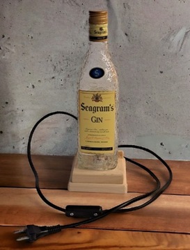 Lampka z butelki  dekoracyjna Seagram's Gin