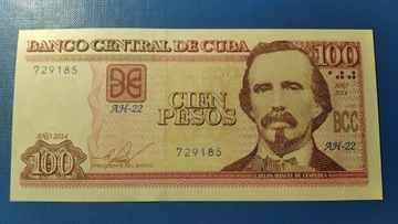 Kuba 100 pesos 2014 UNC P-129f