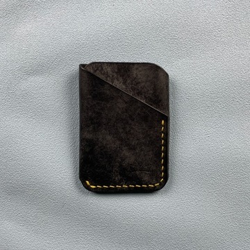 Skórzany Handmade - Cardholder - Portfel na karty