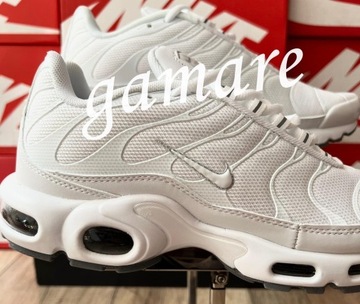 MĘSKIE NIKE AIR MAX PLUS TN PREMIUM BIAŁE 40-45