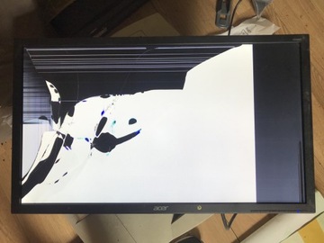 Monitor Acer V246HL 24” uszkodzony odpala się