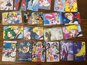 Sailor Moon SS - pełna talia kart - przepiękne!