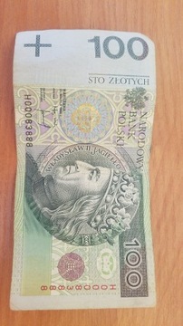 Polska Banknot 100 zł ładny nr serii HO0083888