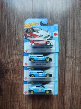 Honda Civic Custom Hot wheels 4 sztuki