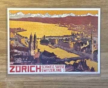 Pocztówki Plakaty Lotnicze Zurich