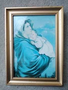 Matka Boża Cyganska stary obraz mały 