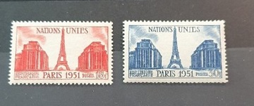 Francja 1951r  Mi 922 - 923 ** 6 lat ONZ gabinet