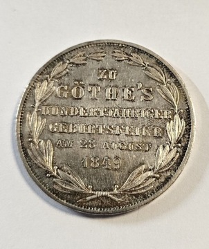 2 Guldeny 1849 (1 Talar) Frankfurt