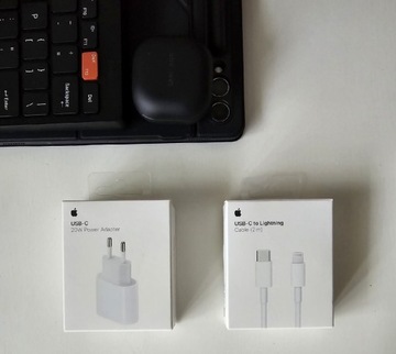 ŁADOWARKA Sieciowa Apple ORYGINALNA Iphone Szybka USB-C 20W +KABEL 2m Biała