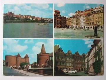 WARSZAWA Stare Miasto widoki Syrena 1972 r.