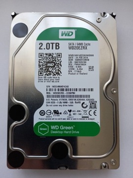 Dysk 2TB WD Green WD20EZRX SATA